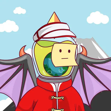 HOODLER #0022: Tennis Hat headwear, Paper Face face, China costume, Dragon Wings wings against Fuji